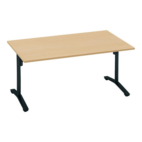 ビエナ 固定角型天板 塗装脚キャスター