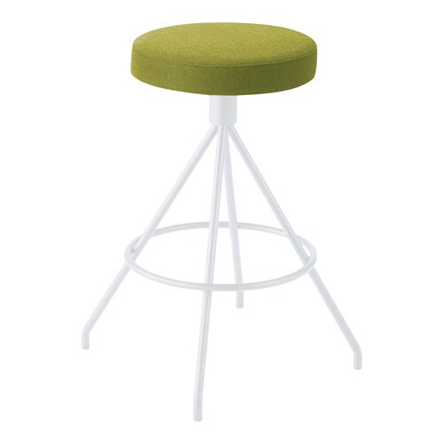 ハイスツール コーデ 固定脚(座回転)張くるみ