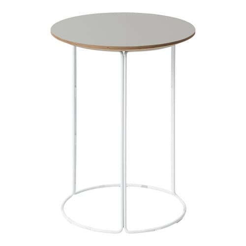 テーブル 750 リノリウム天板 ホワイト塗装脚