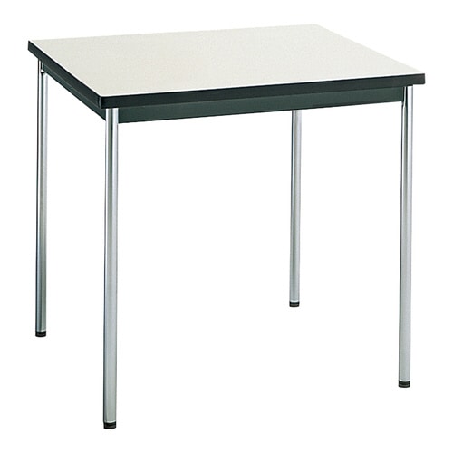 会議テーブル 棚なし メッキ4本脚