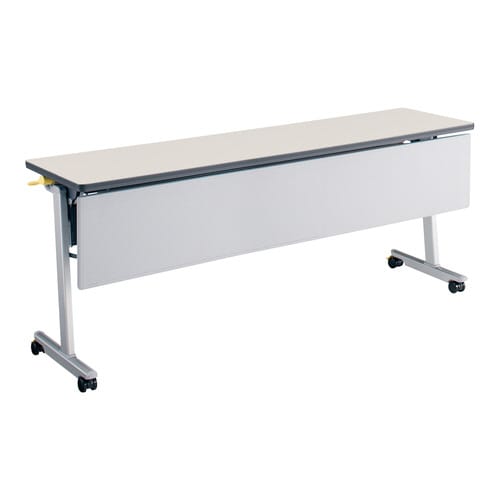 フラップ天板会議テーブル リスマ 幕板・棚付