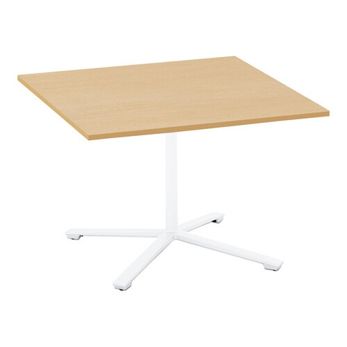 ビエナ 固定正方形天板 単柱塗装脚アジャスター