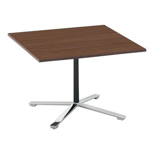 ビエナ 固定正方形天板 単柱ポリ脚キャスター