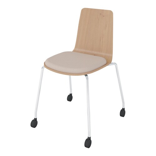 ミケット キャスター脚 背座合板 座パッド付