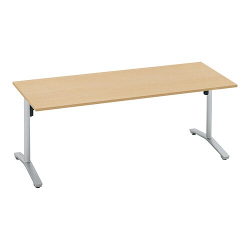 ビエナ 固定角型天板 塗装脚キャスター