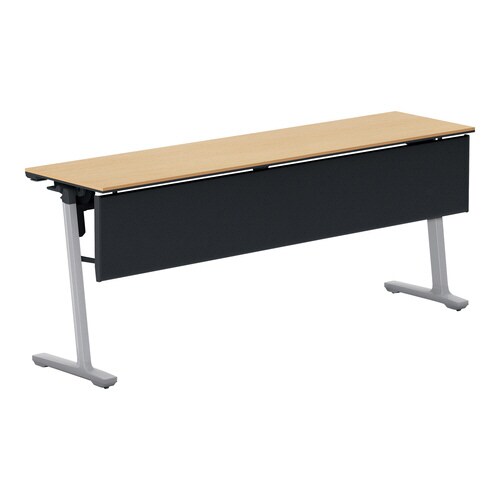 フラップ天板会議カ−ム 樹脂パネル付 棚無