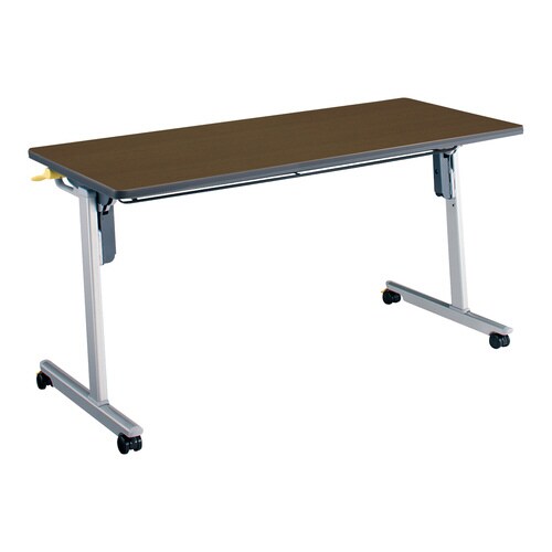 フラップ天板会議テーブル リスマ 幕板なし・棚付