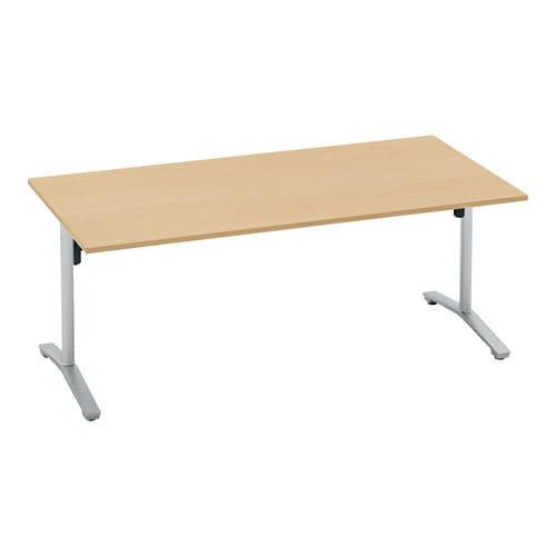 会議テーブル ビエナ フラップ型 角形天板 塗装脚