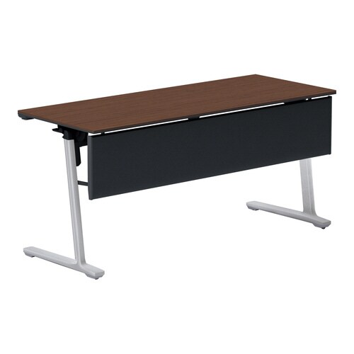 フラップ天板会議カ−ム 樹脂パネル付 棚無