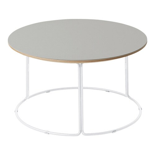 テーブル 750 リノリウム天板 ホワイト塗装脚