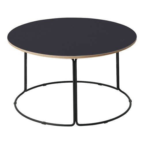 テーブル 750 リノリウム天板 ブラック塗装脚