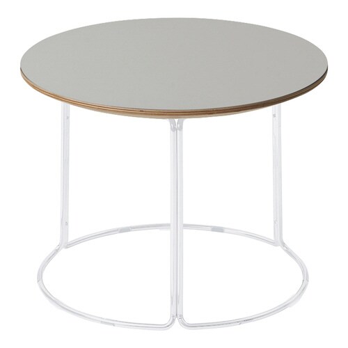 テーブル 750 リノリウム天板 ホワイト塗装脚