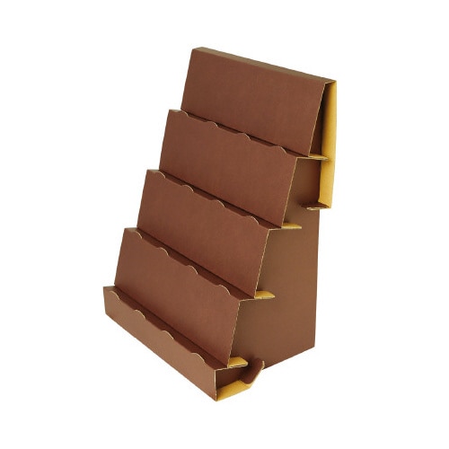 組立式傾斜かざり棚 ブラウン