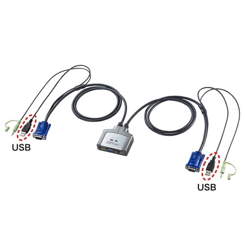 パソコン自動切替器(2:1)