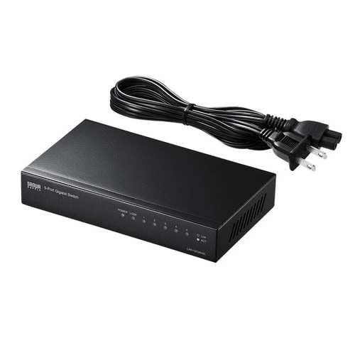 Giga対応スイッチングハブ(5ポート)