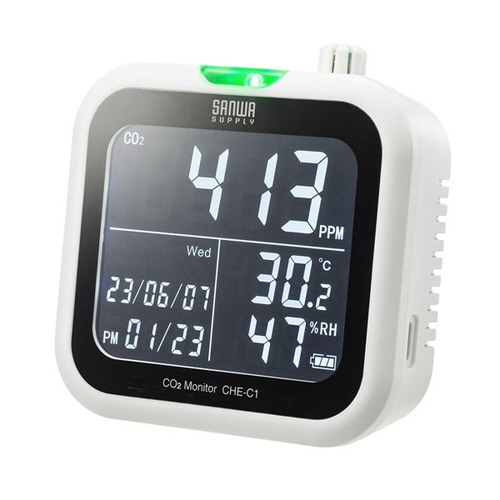CO2二酸化炭素測定器(温度・湿度計付き)