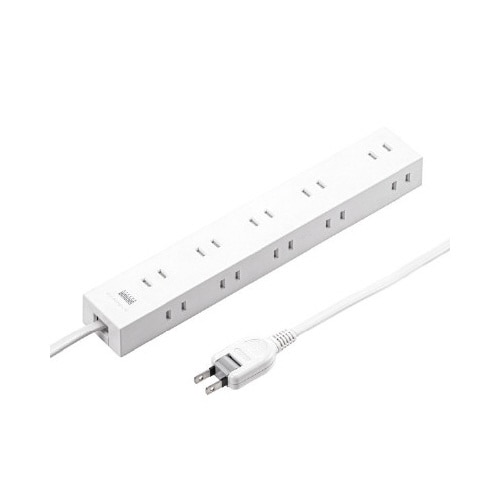 電源タップ 2P 10個口 強力ネオジムマグネット