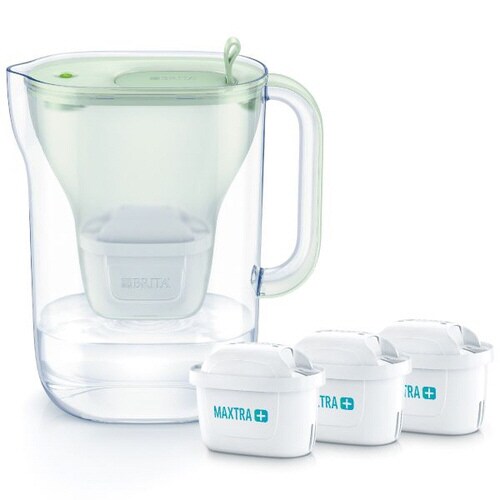 ブリタ浄水器 パウダーグリーン カートリッジ3個付