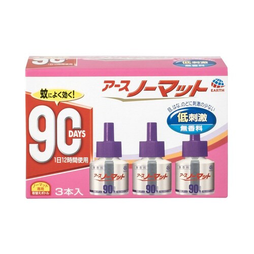 アースノーマット 取替えボトル90日 無香料 3本