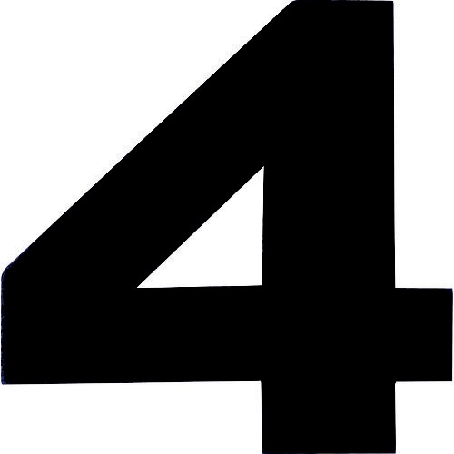 マグネット切り文字 ブラック 4