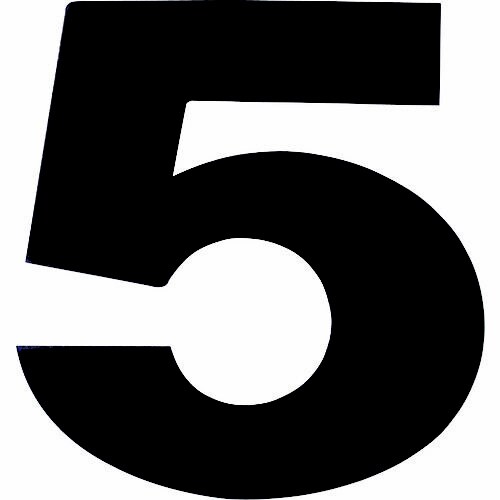 マグネット切り文字 ブラック 5