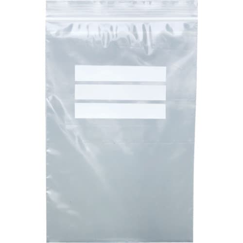 チャック付ポリ袋(白枠付・厚さ0.04mm)