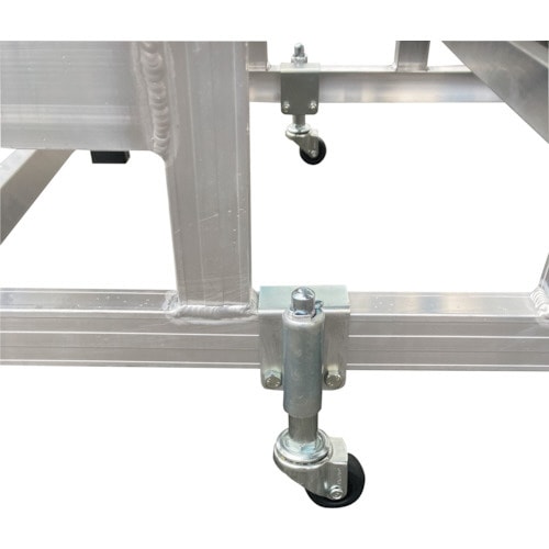 溶接一体構造型作業台用スプリング式キャスター