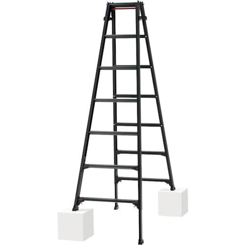 はしご兼用脚立(脚部伸縮式)