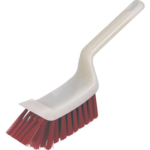 スクレーパー付ブラシ HACCP対応 レッド