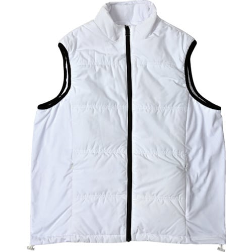 速暖ヒートベストEX 服地 ホワイト LL