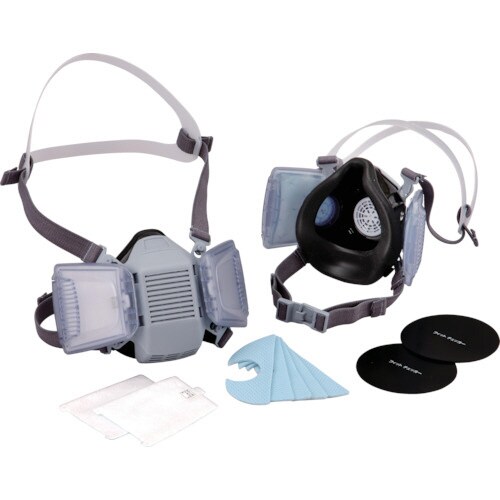 伝声器付き取替え式防じんマスク(直結式/半面形)