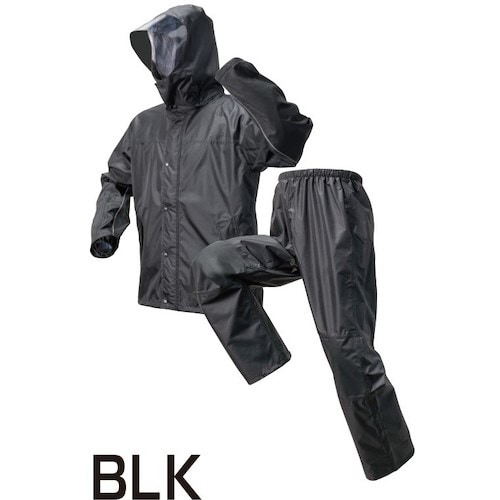 レッヂレイン ストレッチ透湿合羽 ブラック L