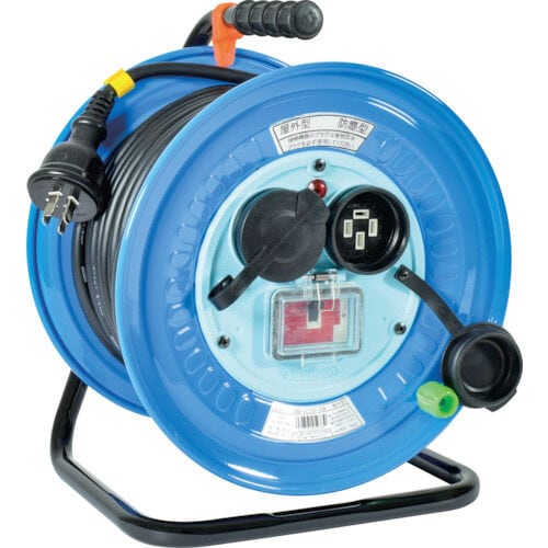 防雨防塵型電工ドラム三相200V(ブレーカ付)