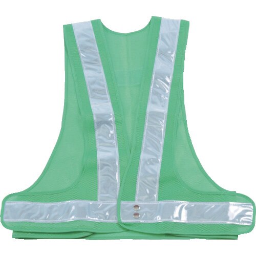 安全ベスト 緑*シルバー ポリエステル製