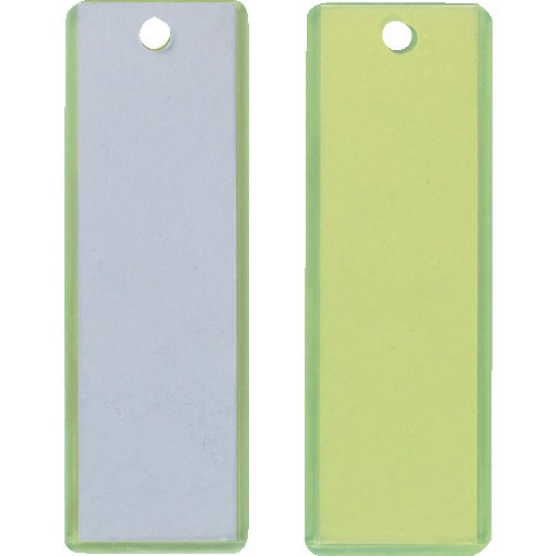 掛名札 3x90x28mm 蛍光イエロー/クリア