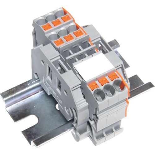 スプリング式端子台