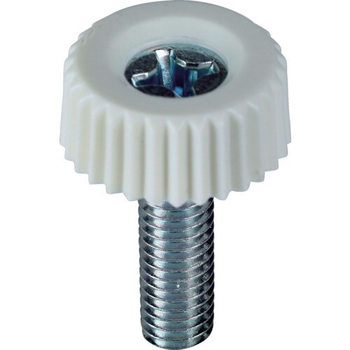 十字穴付化粧ビス M3×8 白(10個入)