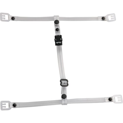 ヘルメット用アゴヒモ 透明ビニール製 クリア