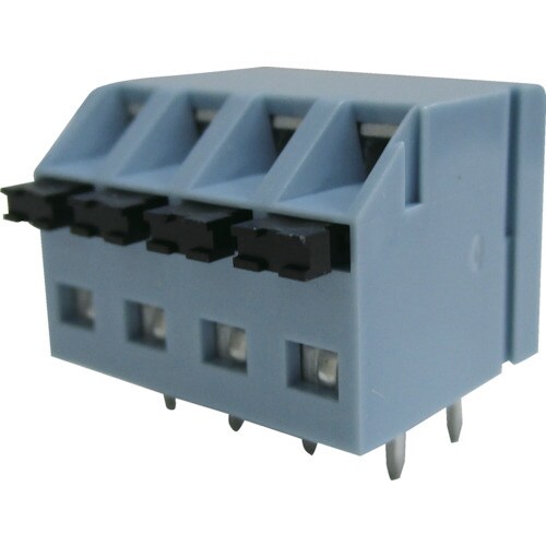 プリント基板用ねじなし端子台 4P