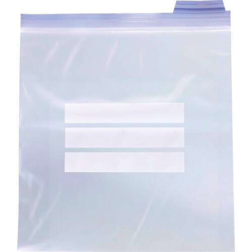 チャック付ポリ袋(白枠付)