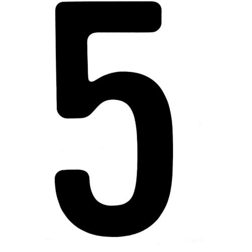 カッティング文字50mm 黒 5