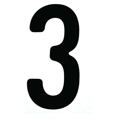 カッティング文字50mm 黒 3