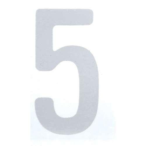 カッティング文字50mm 白 5