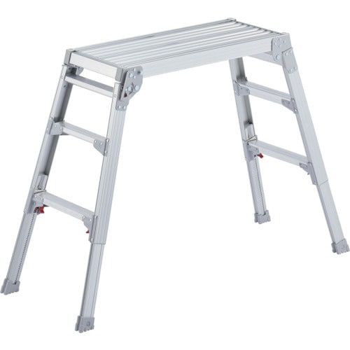 アルミ製脚部伸縮式足場台