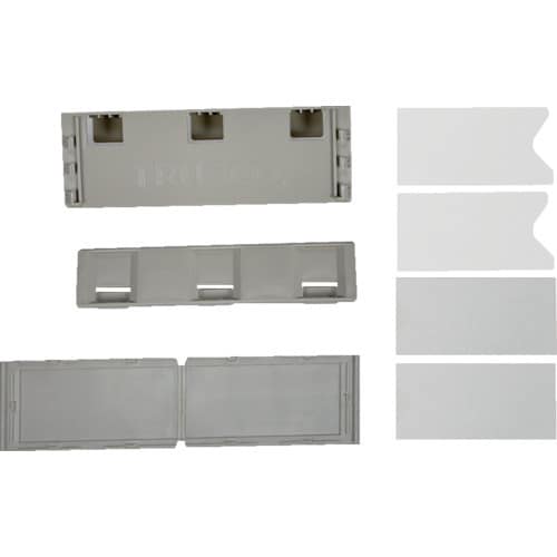 ボルトレス棚用差込銘板 ネオグレー