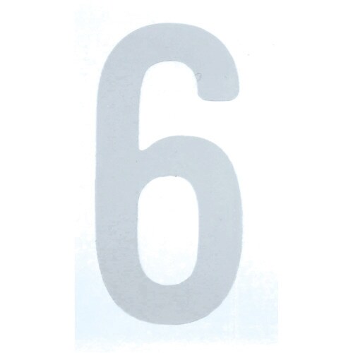 カッティング文字50mm 白 6