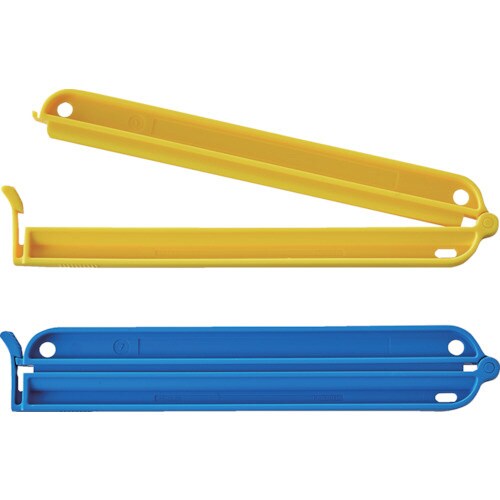 袋留めクリップ 2P(黄青)