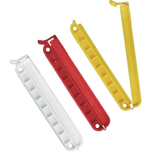 袋留めクリップ 3P(白赤黄)