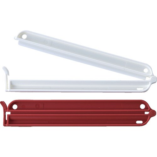 袋留めクリップ 2P(白赤)