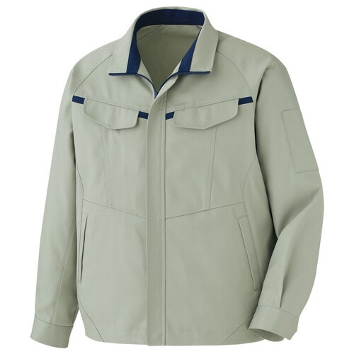 ブルゾン VE666グリーン×ネイビー LL